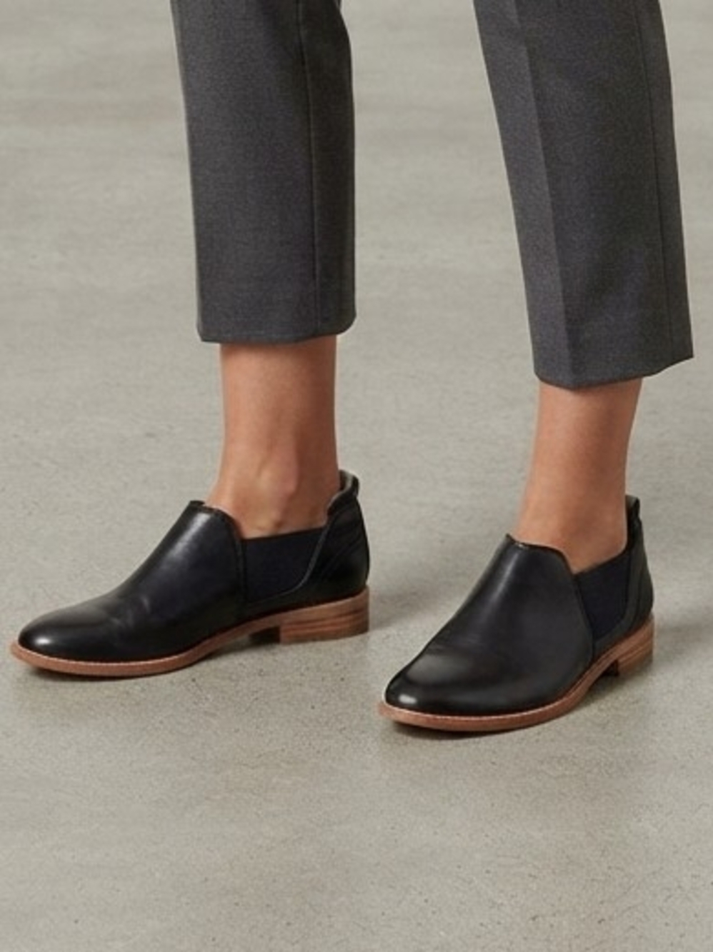 Clarks Black Edenvale Page Leather Loafers Size 7.5